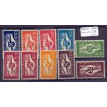 PORTUGAL STAMPS 1936 mounted mint set to $50 SG 891-896a Cat £325