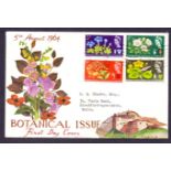 GREAT BRITAIN FIRST DAY COVER : 1964 Botanical issue non phos on illustrated cover,