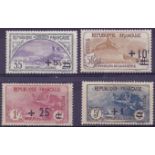 FRANCE STAMPS 1922 mounted mint set to 5f (surcharged) SG 392 Cat £275