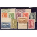 NETHERLANDS STAMPS 1939 New Guinea airmail stamps mounted mint to 2/- SG 212-72 Cat 290