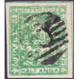 INDIA STAMPS : ORCHHA, 1913 1/2 anna green, fine used, SG 1.