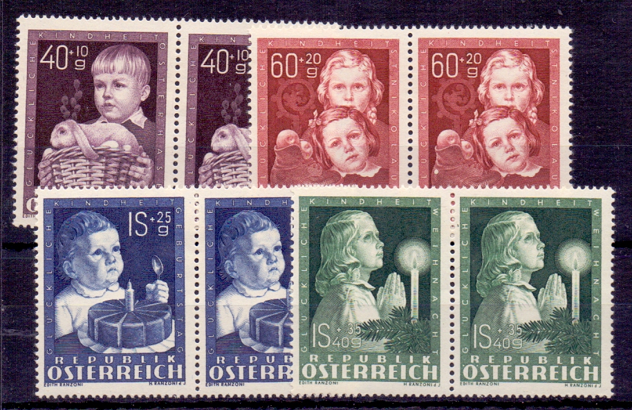 1949 unmounted mint set in pairs SG 1102-1115 Cat £220