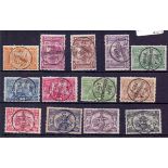 PORTUGAL STAMPS 1894 used set of 13 to 1000 Reis SG 314-326 Cat £475