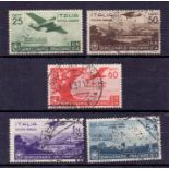 ITALY STAMPS 1936 used Airmail set SG 485-489 Cat £400
