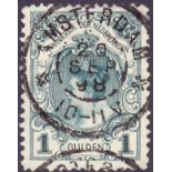 NETHERLANDS STAMPS 1898 1 G fine used SG 166 Cat £170