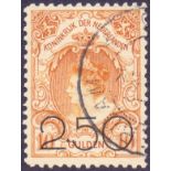 NETHERLANDS STAMPS 1920 250 G pair fine used SG 236-237 Cat £340