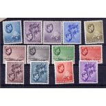1938 mounted mint to 5R (set of 27) SG 135-149 Cat £435