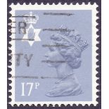 GREAT BRITAIN STAMPS : 1986 Northern Ireland 17p TYPE II, fine used,
