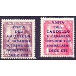 SPAIN STAMPS : 1950 50c and 1pta,