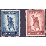 BELGIUM STAMPS 1932 mounted mint pair SG 618-9 Cat £190