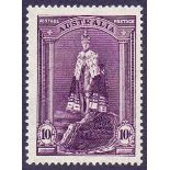 AUSTRALIA STAMPS : 1948 10/- Dull Purple, ordinary paper,