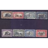 ITALY STAMPS : 1926-27 First & Second National Defence Defence sets used, SG 204-7 & 219-22.