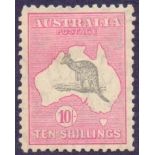 AUSTRALIA STAMPS : 1932 10/- Roo, wmk "C of A",