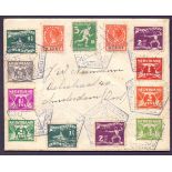 POSTAL HISTORY : Amsterdam 1928 cover with Olympic stamps and other Dutch stamps ,