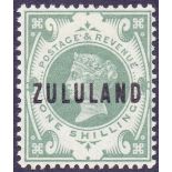 STAMPS : ZULULAND 1892 1/- Dull Green,