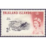 FALKLANDS STAMPS : 1966 2/- black and lake red ,