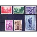 BELGIUM STAMPS : 1954 Restoration Fund unmounted mint set to 9fr SG 1534/9 Cat £280