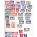 STAMPS : UNITED NATIONS stamps in a blue stockbook mint and used(100's)