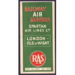 POSTAL HISTORY : GREAT BRITAIN, 1935 Railway Air Services, Spartan Air Lines Ltd,