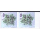 GREAT BRITAIN STAMPS : ERROR Xmas 2002 2nd IMPERF Pair,