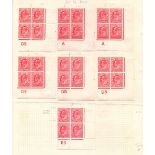 GREAT BRITAIN STAMPS : Mint controls in mainly blocks and strips,