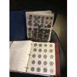 COINS : Collection in two coin albums,