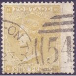 GREAT BRITAIN STAMPS : 1862 9d Straw (emblems) fine used example SG 87 Cat £475