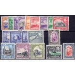 CYPRUS STAMPS : 1938 mounted mint set of 19 to £1 SG 151-163 Cat £250