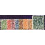 FALKLANDS STAMPS : 1921 lightly mounted mint set to 3/-,