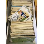 POSTCARDS : Shoebox of various postcards, all old,