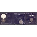 COINS : Queen Victoria silver 4d coins (3)