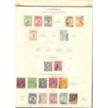 AUSTRALIA STAMPS : Collection of mint and used on album pages from 1913 to 1950's inc 1913 6d