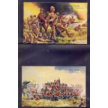 POSTCARDS : 1939 "Battles for the Flag" complete set of 26 cards depicting various battles with