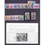 SAN MARINO STAMPS : 1949-50 Views set of 16, U/M with Diena certificate with top two values,