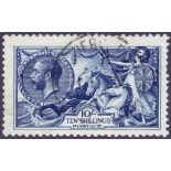 GREAT BRITAIN STAMPS : 1913 10/- Indigo Blue,