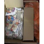 STAMPS : CHARITY LOT : Box with literally 1000's of loose stamps in packets,