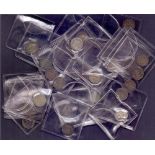 COINS : George V silver 3d coins various dates 1911 - 35,