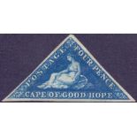 STAMPS : CAPE OF GOOD HOPE 1855 4d Blue,