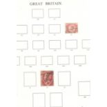 GREAT BRITAIN STAMPS : Windsor album Vol 1 sparcely filled but great for expansion,