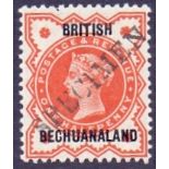 BECHUANALAND STAMPS : 1888 1/2d Vermilion , handstamped SPECIMEN,