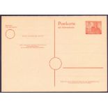 POSTAL HISTORY : WEST BERLIN, 1955 8pf unused postal stationery with reply card, Michel P20.