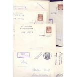 POSTAL HISTORY : SAAR, selection of covers all with 1957 President Heuss redrawn issues,