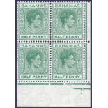 BAHAMAS STAMPS : 1938 1/2d Green,