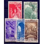 ITALY STAMPS : 1935 used set SG 453-7 Cat £130