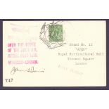 AIRMAIL COVER :1911 APEX flight cover with Cachet, first flight.