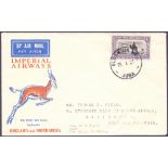 POSTAL HISTORY : SUDAN, 1932 26th Jan, illustrated Imperial Airways cover flown from Juba,
