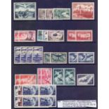 FRANCE STAMPS : AIR & related issues, various mint & used inc 1936 100th Flight to S.