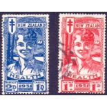 NEWZEALAND STAMPS : 1931 Smiling Boys Health Stamps,