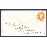 POSTAL HISTORY : BURMA, 2a.6p Indian postal stationery envelope sent from Henzada to UK.