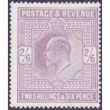 GREAT BRITAIN STAMPS : 1902 2/6 Lilac,